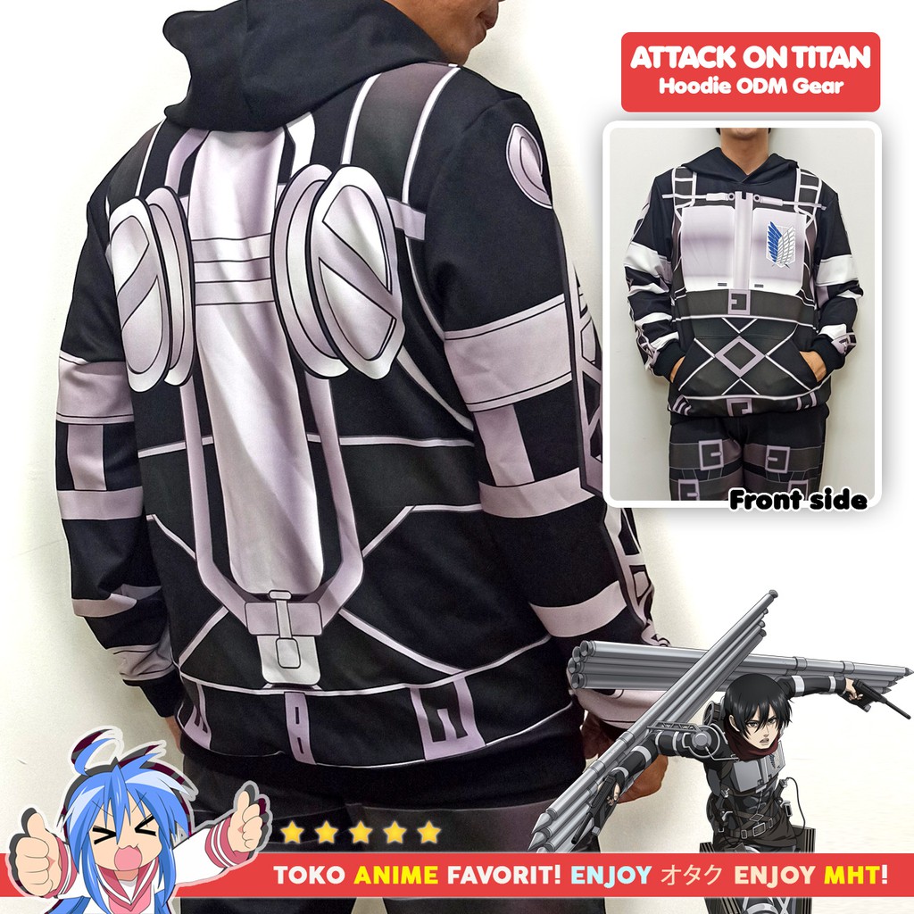 Jaket Hoodie AOT Anime Attack on Titan ODM Gear Shingeki no Kyojin Season 4 - myhobbytown