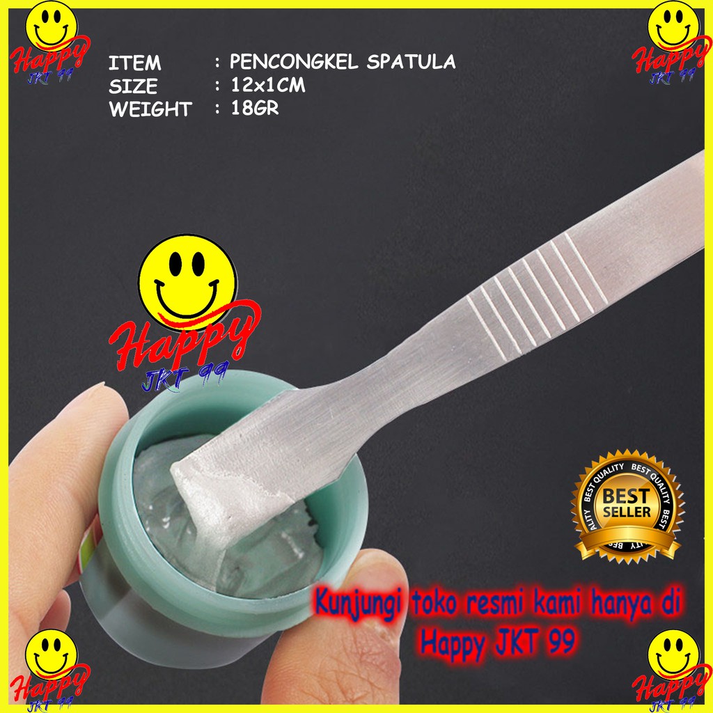 [ HAPPY JKT 99 ] SENDOK IC PENCONGKEL PENGCONGKEL SPATULA CASING KESING SILVER STAINLES