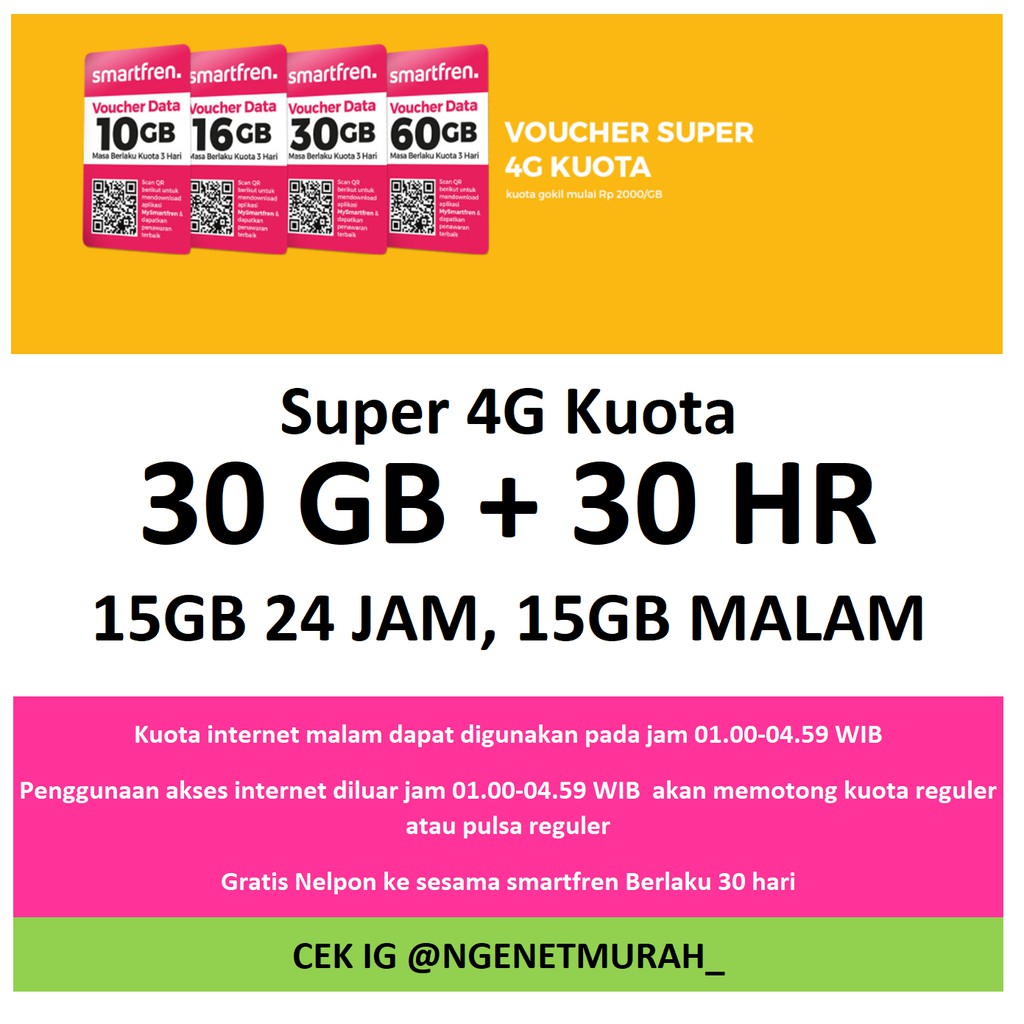 Smartfren 30 Gb Shopee Indonesia