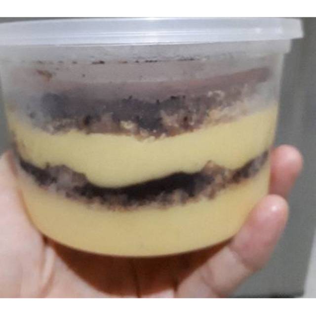 

Puding custard susu milo