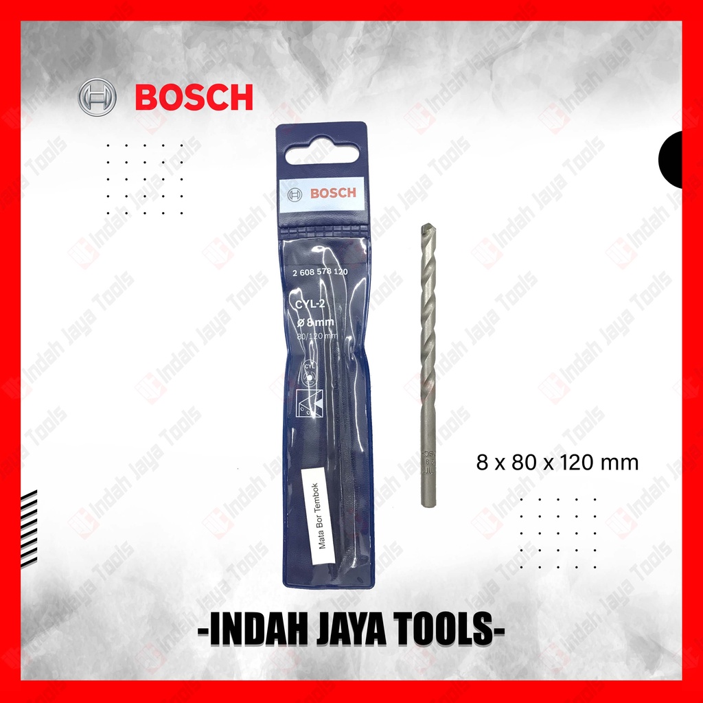 BOSCH MASONRY Mata Bor Beton 6 8 10 12 mm Tembok Dinding Impact