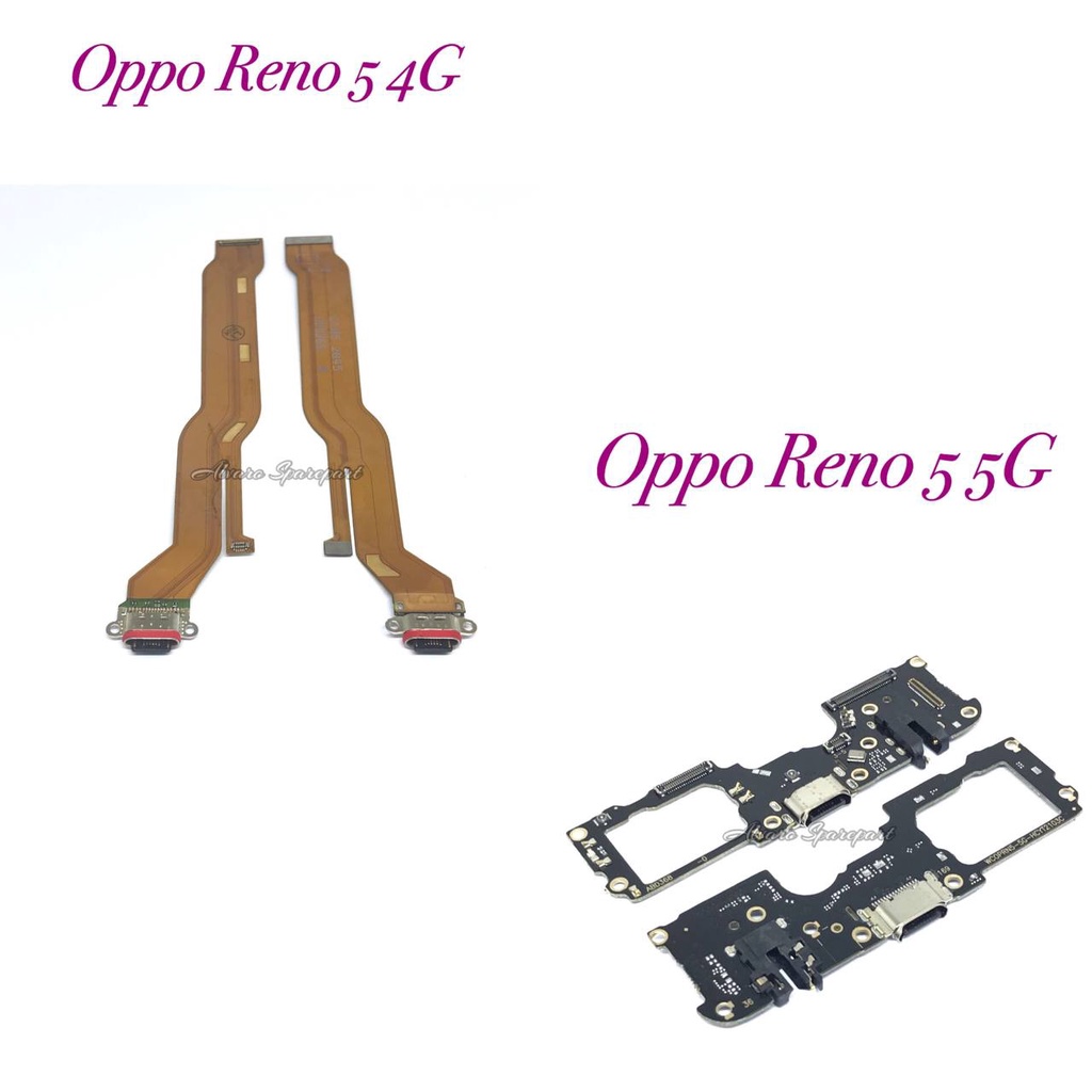 FLEKSIBEL CAS OPPO RENO 5 4G , OPPO RENO 5 5G - PCB KONEKTOR CAS
