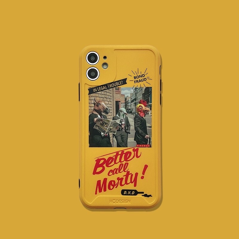 [𝐏𝐑𝐄-𝐎𝐑𝐃𝐄𝐑] Gaya Ilustrasi Eropa Amerika Kuning Yellow Korean Phone Case Iphone Softcase Soft Case P
