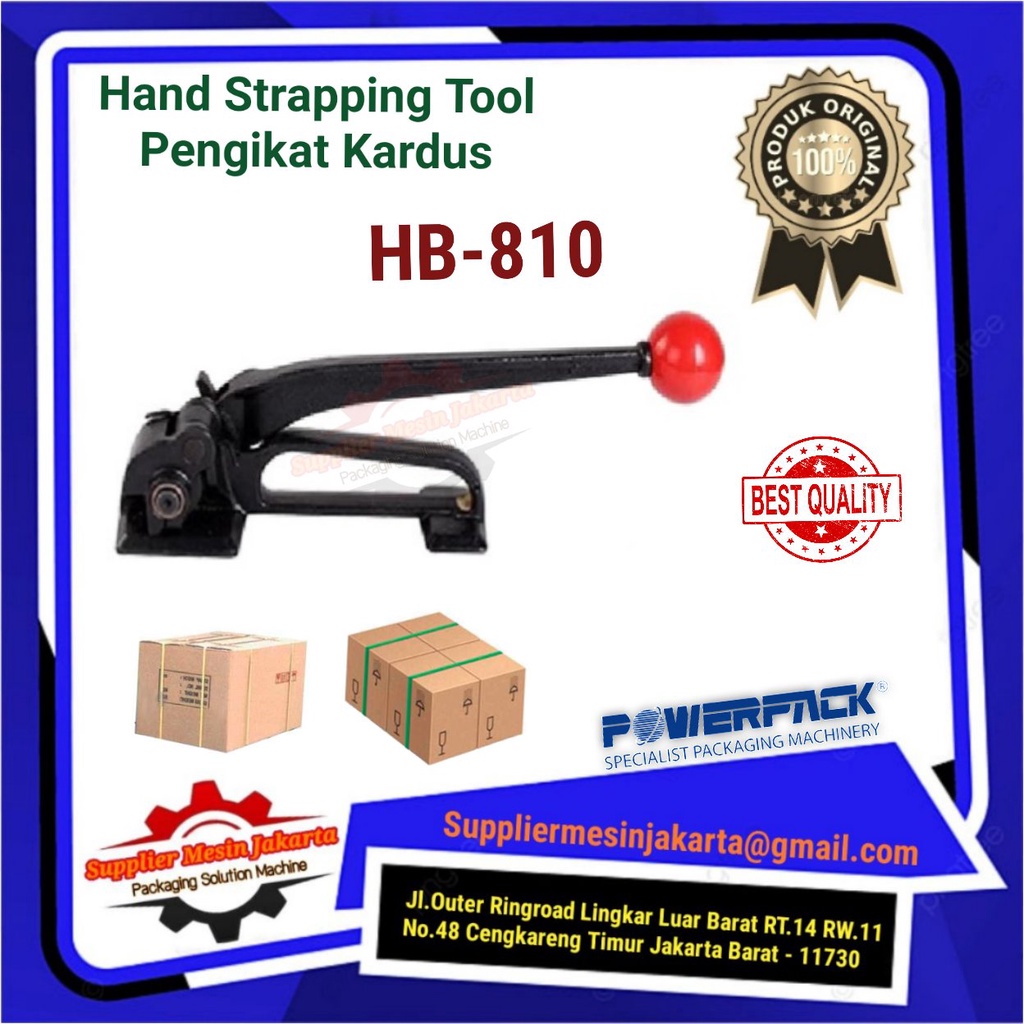 

Alat Pengikat Kardus HB-810/Hand Strapping Tool POWERPACK