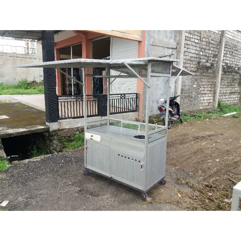 ROMBONG ALUMINIUM UNTUK JUALAN PENTOL BAKSO RODA 4 RANGKA KOKOH DAN HARGA SANGAT MURAH BY CV. RAJAKA