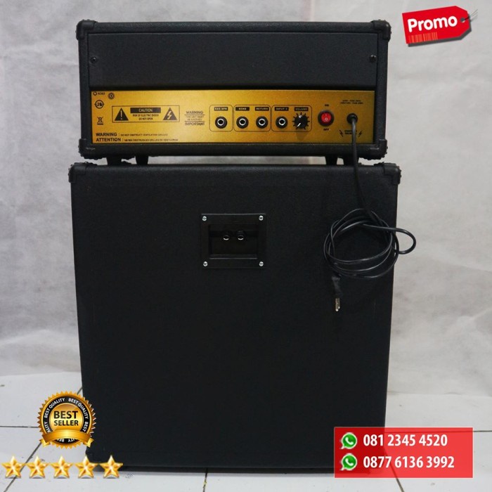 bass-gitar-amplifier- ampli gitar 12 inch marshall 2 input head cabinet murah -amplifier-gitar-bass.
