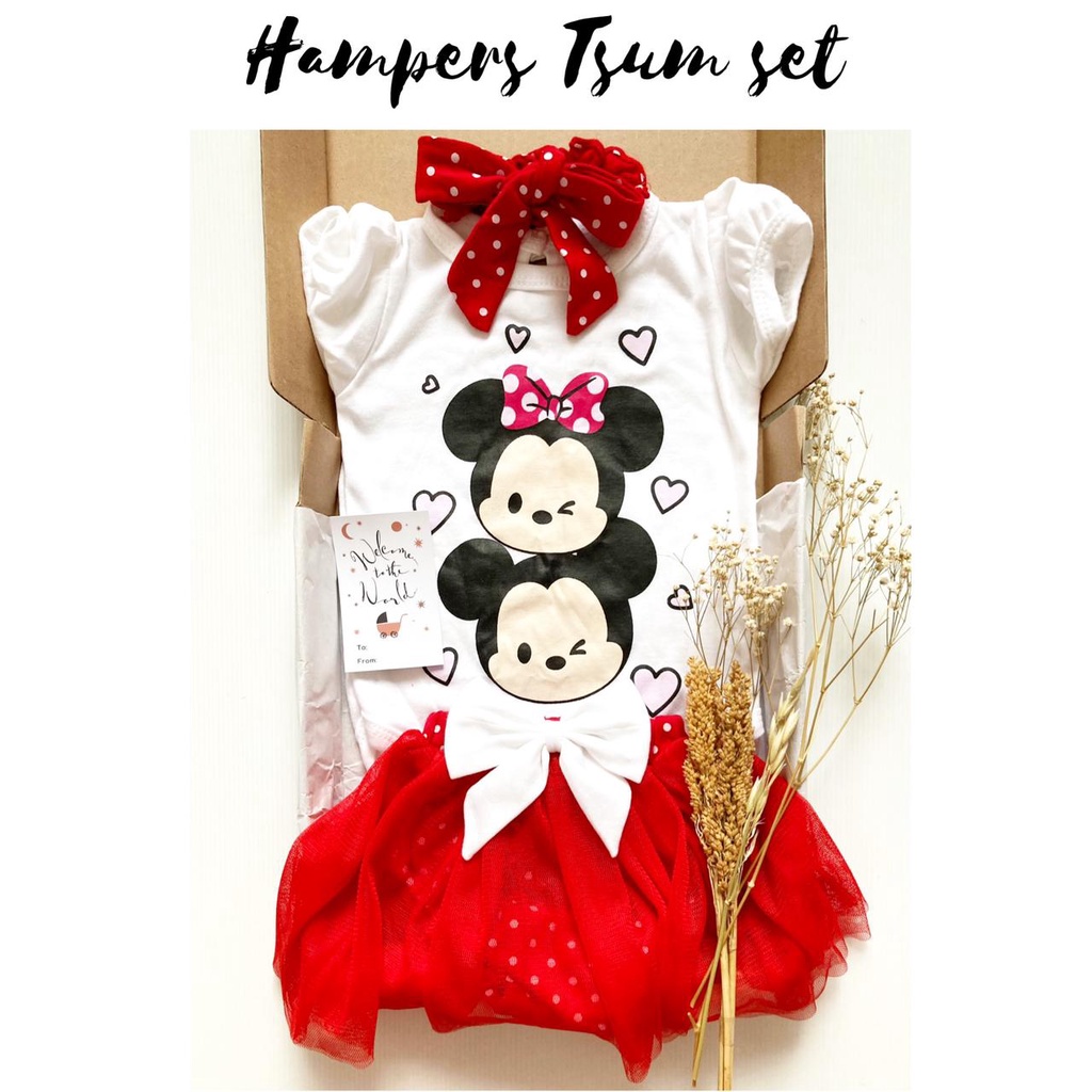 Hampers DOMINIKA / TSUM / HK BALLOON Baju Jumper Giftset Kado Lahiran Pakaian Anak Bayi Perempuan Laki Terlaris Murah rose french florida aiko velvet sienna dalmi cheerful clara mia