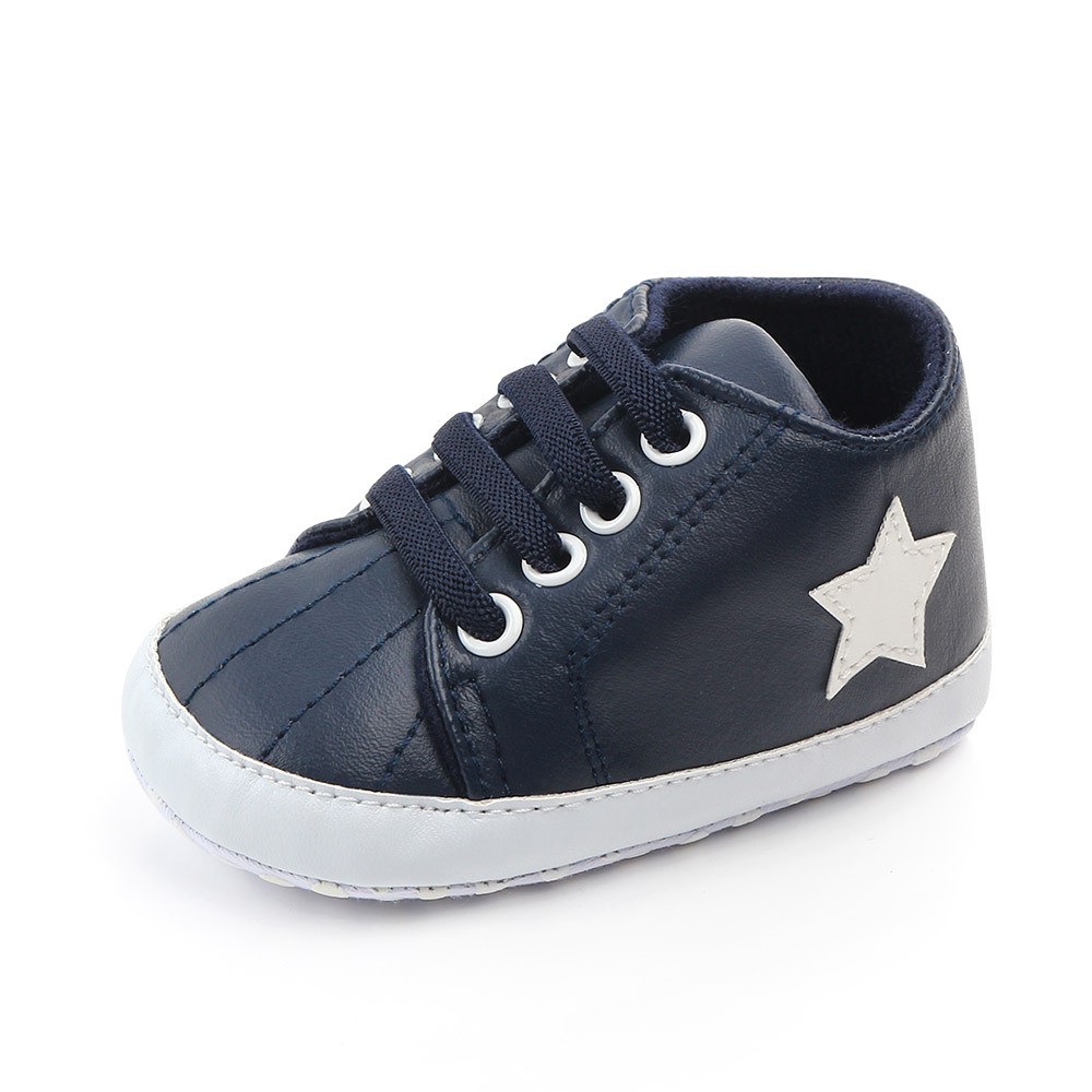 HappyOliver 2219 STAR RUFFI Sepatu Anak Laki Sepatu Bayi Prewalker Shoes 0-18 bulan Import