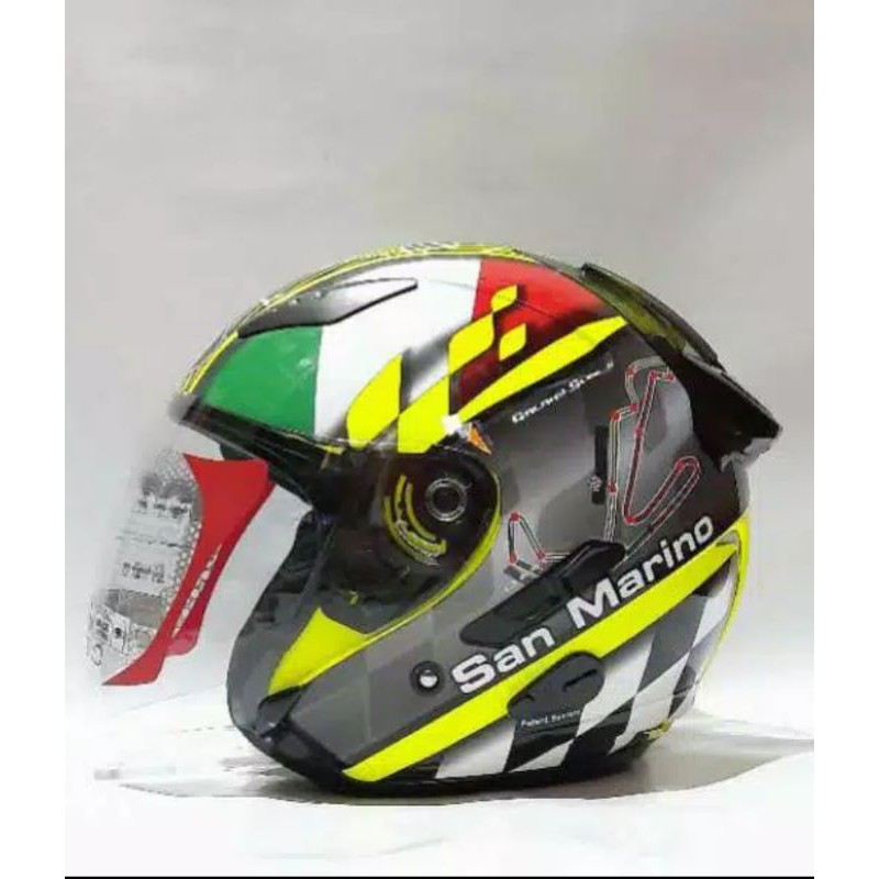 helm KYT galaxy sanmarino dobel visor