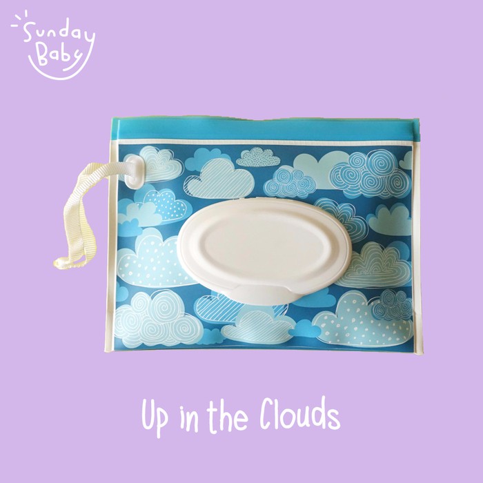 SUNDAY BABY WET AND WIPE POUCH TRAVELING TEMPAT TISU BASAH / KERING