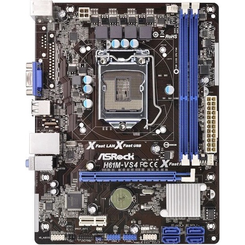motherboard  ASRock H61M-VS4 Motherboard LGA 1155 DDR3 RAM 16G grafis Terintegrasi