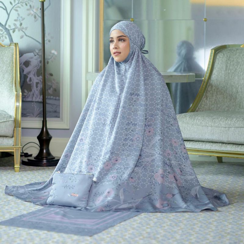 MUKENA SILKY GLOW DUSTY GREEN "BY MYLADY