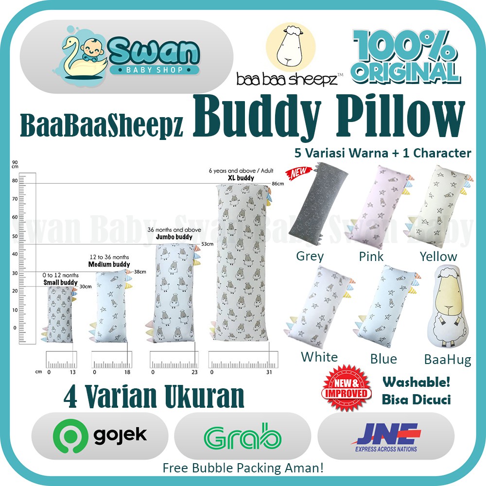 Baa Baa Baabaasheepz Bed Time Buddy / Bantal Baba / NEW WASHABLE 2020