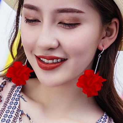 Anting Fashion Wanita Kekinian Style Korea Model Bunga MISS  40