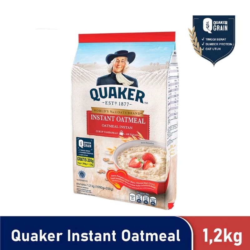 

Quaker Instant Oatmeal 1200 gr 1000gr