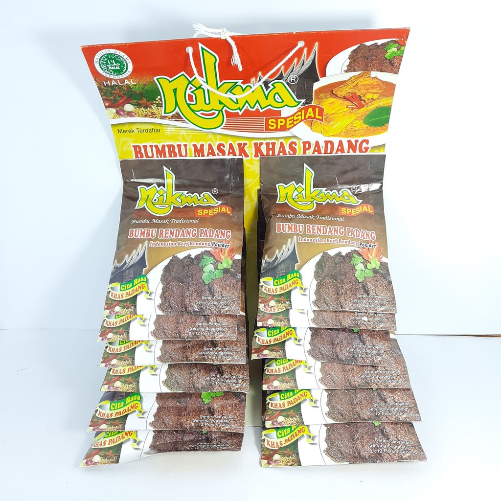 

Bumbu Rendang Padang Nikma 12 Sachets x 20 gram