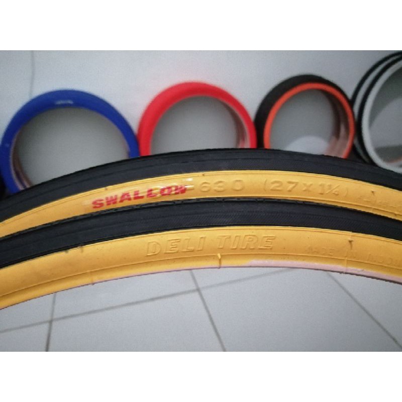 BAN LUAR SEPEDA 27 X 1 1/4 - 27X11/4 SEPEDA BALAP JADUL UKURAN 27 - SWALLOW