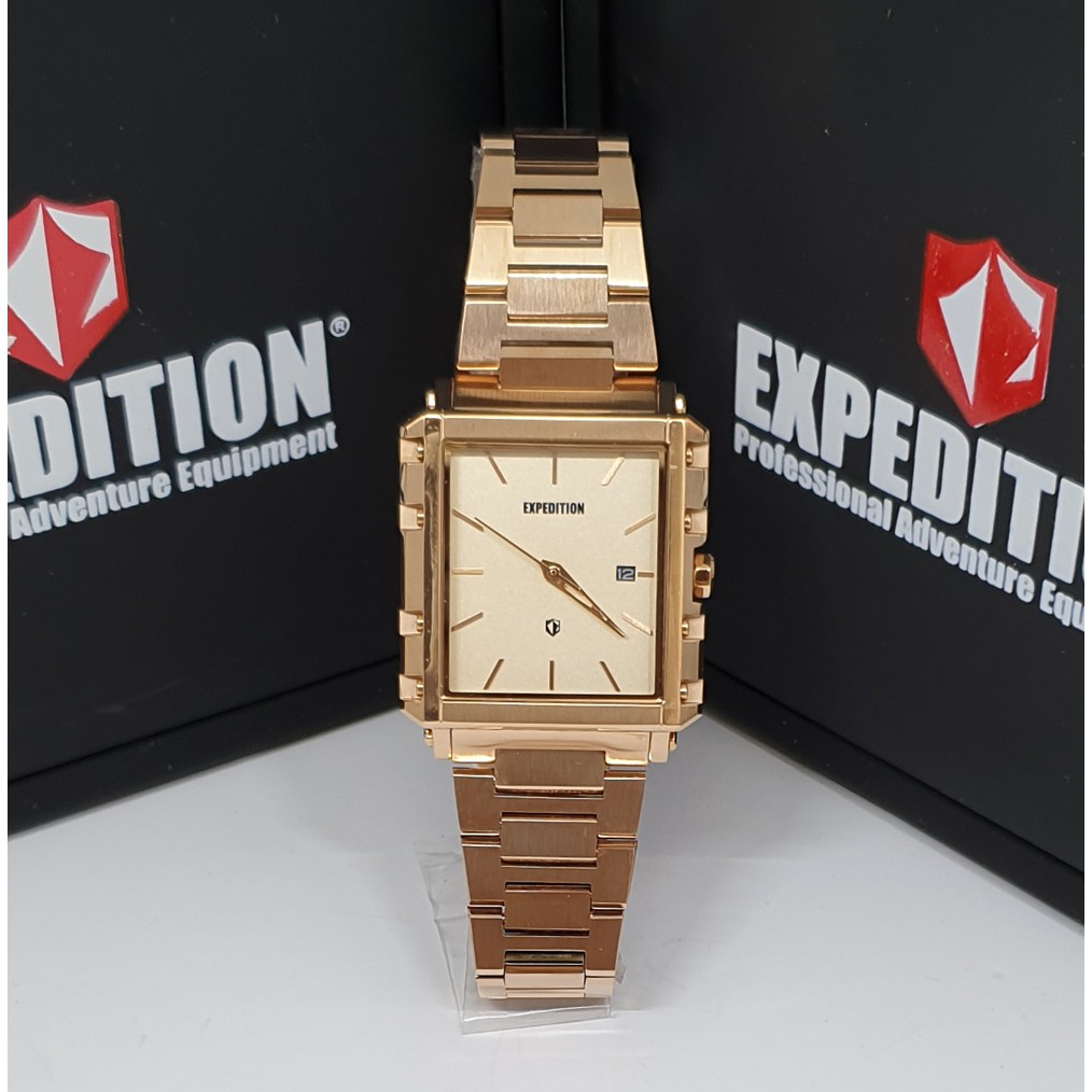 Expedition E6788 Rosegold Jam Tangan Couple (Bisa Beli Satuan) Original