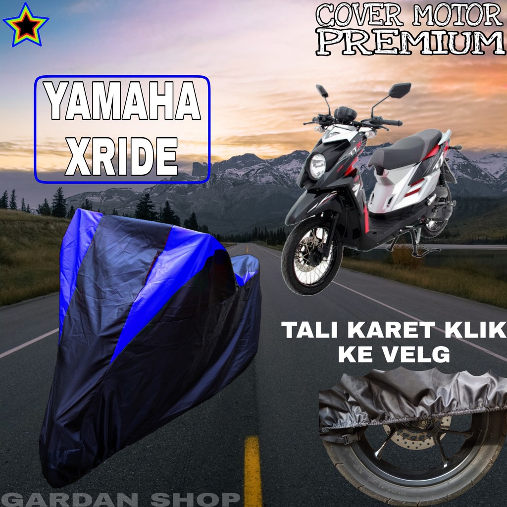 Sarung Motor YAMAHA XRIDE Hitam BIRU Body Cover Yamaha PREMIUM