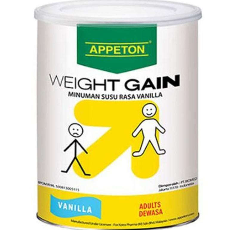 

28KK APPETON WEIGHT GAIN DEWASA 450GR VANILLA P5GL