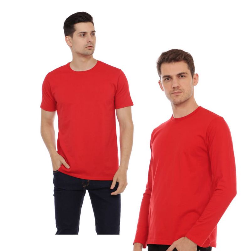 Baju Kaos Polos pria/Kaos Polos cowok/Kaos Polos murah/ Kaos Polos panjang/Kaos Polos Pria jumbo/Kao