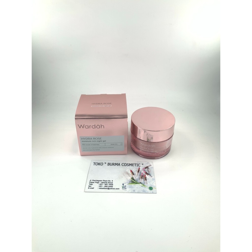 WARDAH HYDRA ROSE MOISTURE RICH NIGHT GEL 40 GR