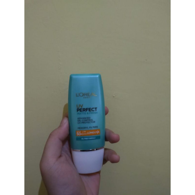 (BOOKED) preloved loreal paris uv perfect matte and fresh