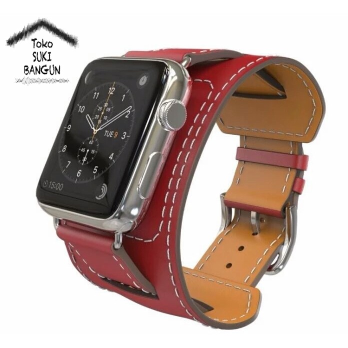 Strap Apple Watch Series 8 7 6 5 4 3 2 1 41mm 40mm 38mm TALI JAM BUCKLE CUFF Leather