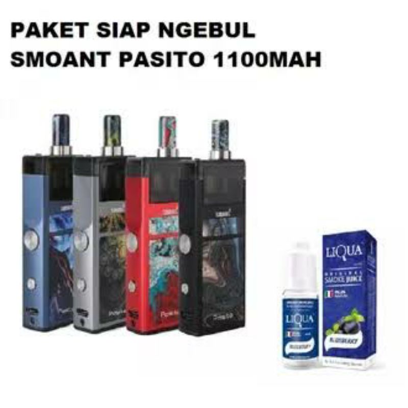 VAPOOR VAPEE POOD SMOKE PASIITO 1100 mAh  AUTHENTIC FULL SET FREE LIQUIDs 10ML-2