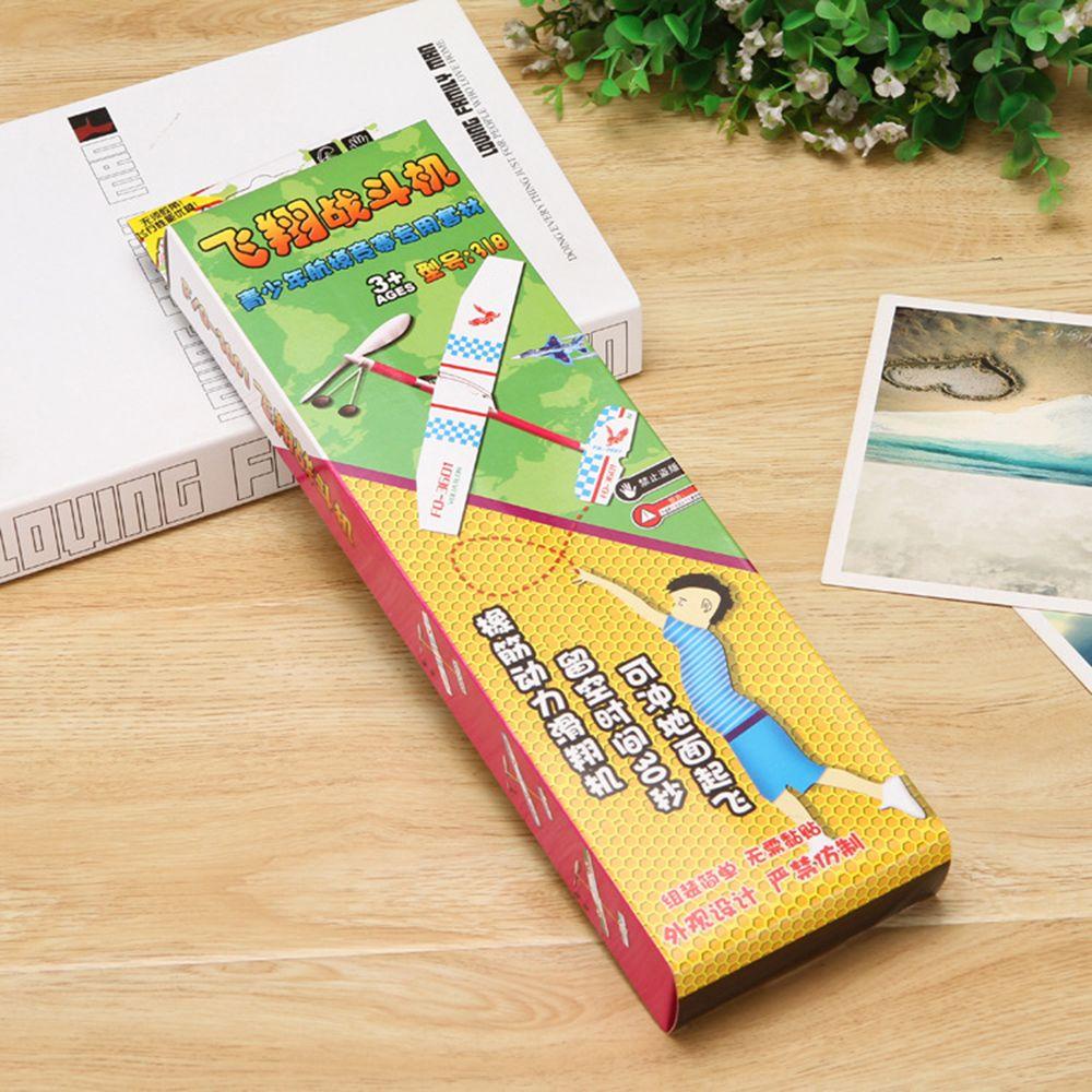 R-flower 1pc Mainan Edukasi Anak Model Pesawat Terbang Glider Power