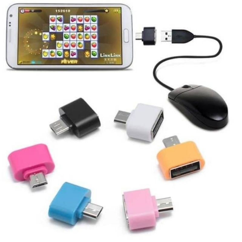 JG - OTG MINI - V8 - OTG MINI NON KABEL - PERSEGI Micro USB Port Konektor Non Kabel MURAH CONNECTOR