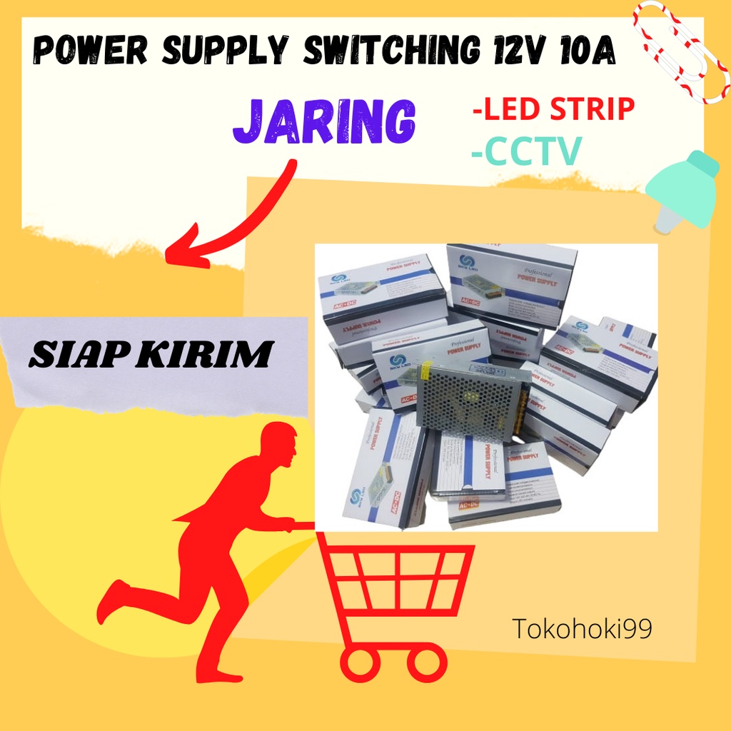 PROMO MURAH POWER SUPPLY 10A 12V AC TO DC Power Supply 12V 10A