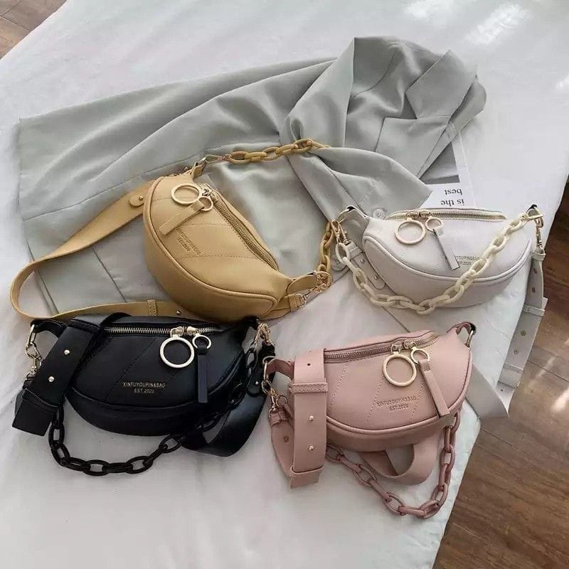 TAS SLINGBAG SHOULDER BAG DADA PINGGANG STRAP IMPORT WANITA CEWEK RANTAI