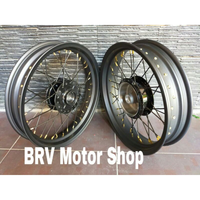 Sepaket Velg Scorpio - Velg Jari Scorpio Tapak Lebar Siap Pasang