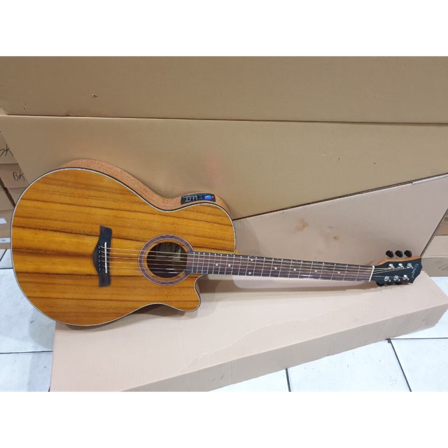 Gitar Akustik Elektrik Merk Camwood Original Tipe IWC-235 NSK EQ TUNER Murah Jakarta