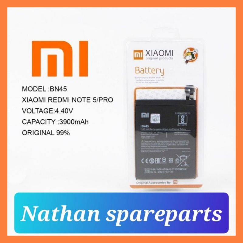 BATERAI BATRE BATRAI XIAOMI BN45 / REDMI NOTE 5 / NOTE 5 PRO / BN45 / BN 45