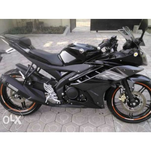 Striping Yamaha R15 2015 2016 hitam Stiker list body motor standar