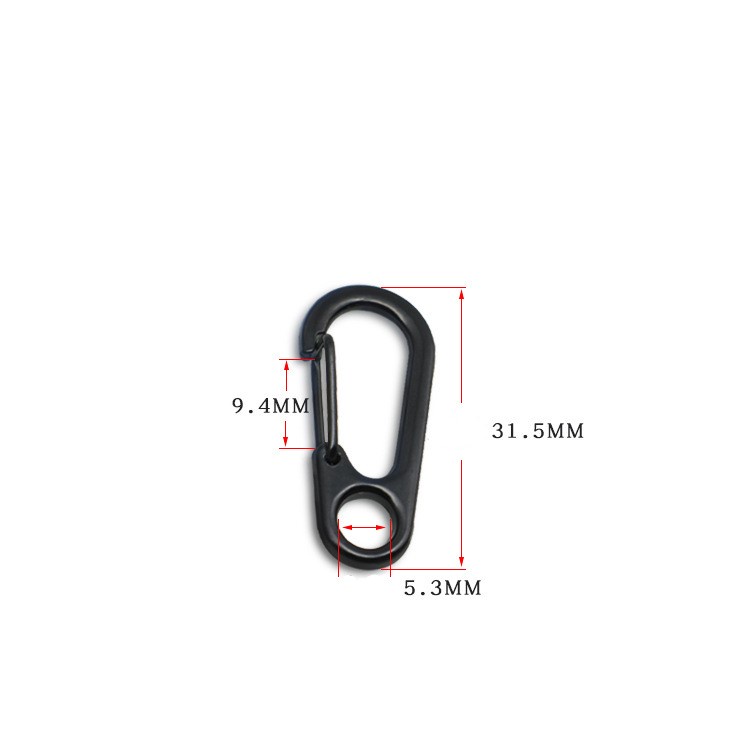 1pc Alloy D-Ring Gantung Gesper Mini Musim Semi Ransel Carabiner Klip Aksesoris Mendaki Outdoor Gantungan Kunci Camping Hiking