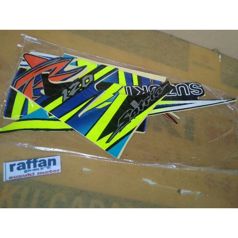 STRIPING SATRIA 2TAK LUMBA BIRU HITAM