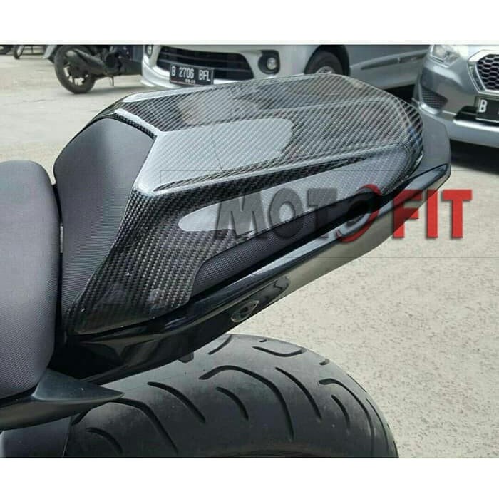 Cover Seat Kawasaki ER6 Cover Jok ER6 Carbon Kevlar