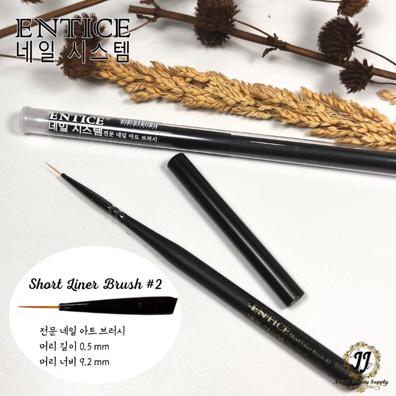 

Entice Professional Nail Art Brush / Kuas Nail Art , Short Liner Brush #2 / Aksesories Nail Art / Nail Acc / brush nail art / kuas nail art korea / kuas gambar nailart ori korea / kuas nail art