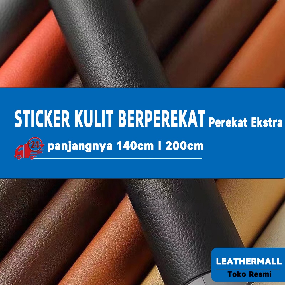 【Persediaan】60*140cm sticker kulit sofa meteran kursi kulit sticker sofa perekat stiker kursi sofa l