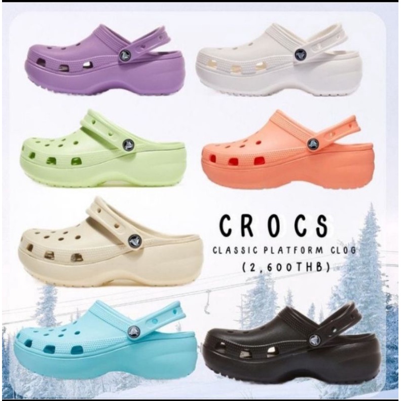 Crocs Classic platfrom Clog / Sandal Wanita Crocs platform Clog / Crocs platform bae