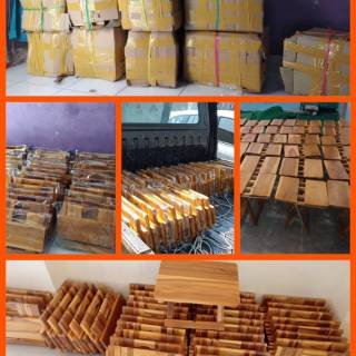  Meja  lipat Bahan kayu jati uk 40x30 cm original kayu jati 