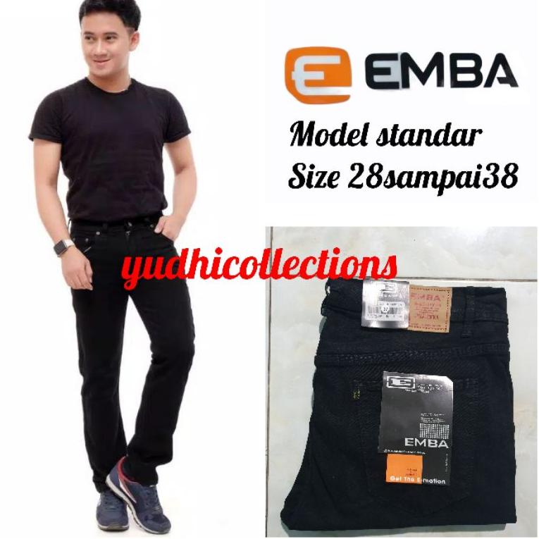 [LDY.01Jl22ᵁ] (ProdukCelana Jeans Pria/Cowok Emba Grade Original Reguler/Standar