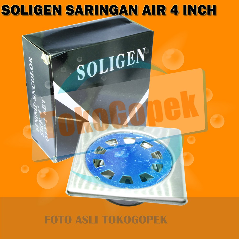 SOLIGEN FLOOR DRAIN 4 INCH - SARINGAN GOT SOLIGEN STAINLESS STEEL