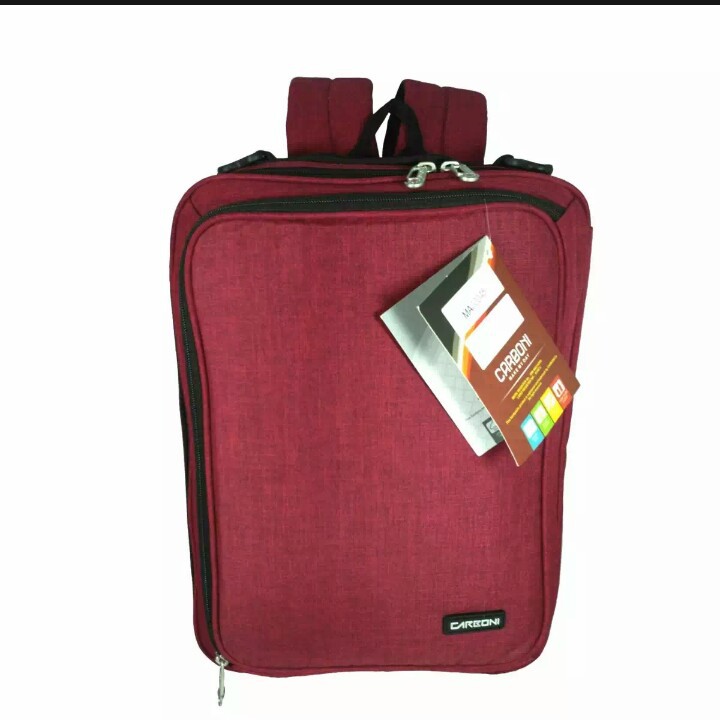 Carboni tas ransel 3in1 MA00045  multifungsi 14 inchi original - red