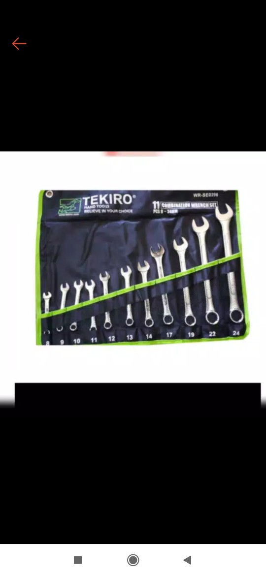 Kunci Ring Pas 11pc 8mm-24mm Tekiro