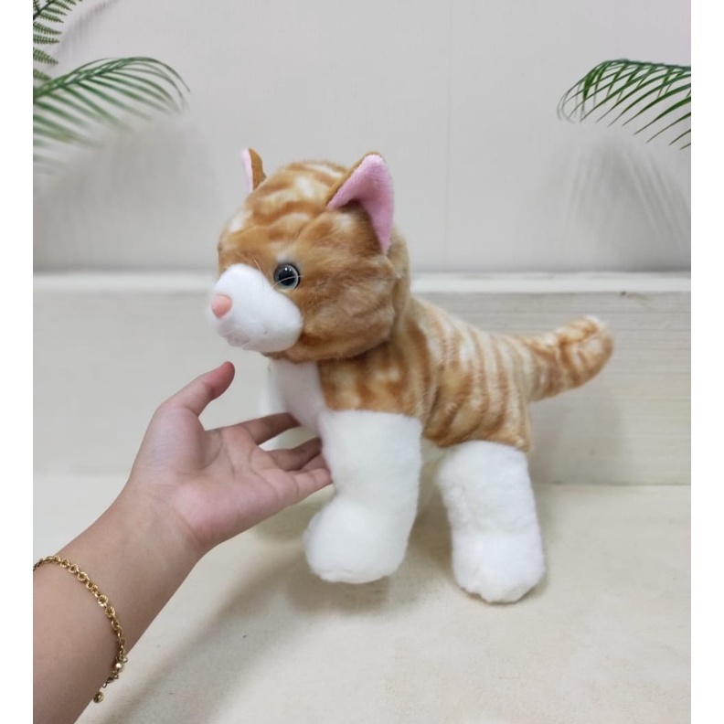 Boneka Floppy Cat 25cm/11&quot;/Boneka Kucing/Animal Boneka/Boneka Cat/Boneka Kucing oren