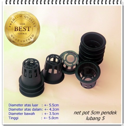 Netpot Hidroponik 5cm Hitam Netpot Hidroponik jaring 5 cm - Netpot Bagus - Netpot Murah